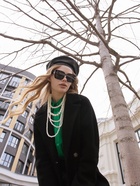 Бусы «Жемчуг» многоярусный 5 нитей, бусины №8, 12, 14, цвет молочный в серебре, 70 см - фото 60834297