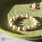 Браслет жемчуг «Весна», бусины №10, цвет бело-розовый - фото 3345154