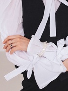 Браслет жемчуг «Империя», 5 нитей, бусины № 4, 14, цвет молочный - Фото 3