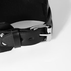 Браслет мужской «Манжета» на ремешке, цвет чёрный, 27 см - Фото 2