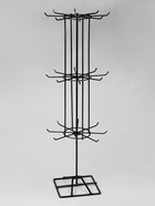 Вертушка, 3 яруса по 8 крючков, 20×20×61, чёрная - Фото 2