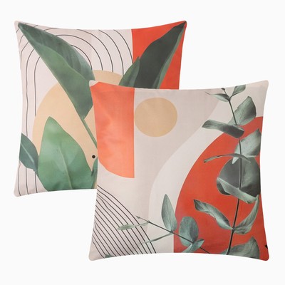 Набор декоративных наволочек Этель «Эстетика» 45×45 см - 2 шт., полиэстер, велюр