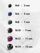 Браслет «Агат чёрный», шар №10, чёрный - Фото 5