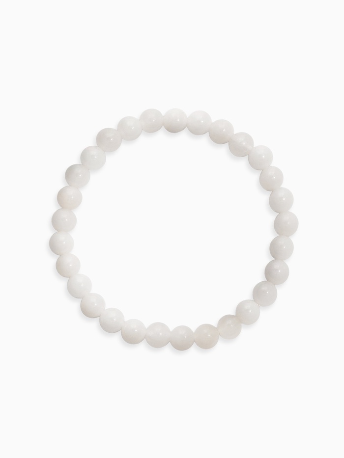 Браслет «Кварц белый», шар №6, белый - Фото 1