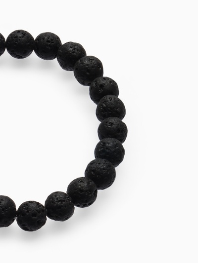 Браслет «Лава», шар №8, чёрный