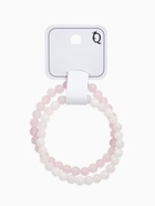 Браслеты парные «Кварц розовый и Аквамарин», 2 шт. шар №6 - Фото 6