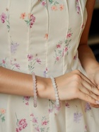 Браслеты парные «Кварц розовый и Аквамарин», 2 шт. шар №6 - Фото 7