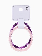 Набор браслетов «Кварц розовый и Аметист», 2 шт. шар №6 - Фото 3