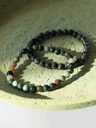 Набор браслетов из бусин «Лабрадор и Яшма», 2 шт. шар №6 - Фото 9