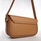 Сумка женская багет TEXTURA на молнии, 21×6×11 см, светло-коричневая - Фото 6