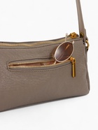 Сумка женская багет TEXTURA на молнии, 27×8×13 см, бежево-серая - Фото 9