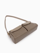 Сумка женская багет TEXTURA на молнии, 27×8×13 см, бежево-серая - Фото 9