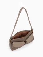 Сумка женская багет TEXTURA на молнии, 27×8×13 см, бежево-серая - Фото 3