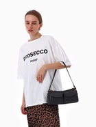 Сумка женская багет TEXTURA на молнии, 27×8×13 см, тёмно-серая - Фото 10