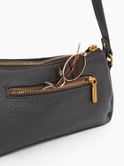 Сумка женская багет TEXTURA на молнии, 27×8×13 см, тёмно-серая - Фото 9