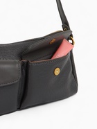 Сумка женская багет TEXTURA на молнии, 27×8×13 см, тёмно-серая - Фото 6