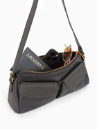 Сумка женская багет TEXTURA на молнии, 27×8×13 см, тёмно-серая - Фото 2