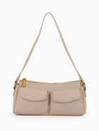 Сумка женская багет TEXTURA на молнии, 27×8×13 см, бежевая - Фото 13