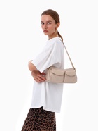 Сумка женская багет TEXTURA на молнии, 27×8×13 см, бежевая - Фото 2