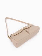 Сумка женская багет TEXTURA на молнии, 27×8×13 см, бежевая - Фото 10