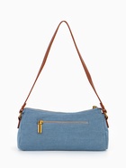 Сумка женская багет TEXTURA на молнии, 27×8×13 см, джинсовая, голубая - Фото 8