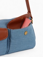 Сумка женская багет TEXTURA на молнии, 27×8×13 см, джинсовая, голубая - Фото 6