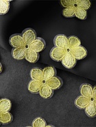 Аппликация для одежды «Цветок», текстильная, с голографической нитью, 3.5×3.5 см, 10 шт., жёлтая - Фото 2