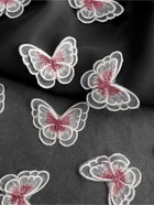 Аппликация для одежды «Бабочка», текстильная, 5×4 см, 10 шт., белая, розовая - Фото 2