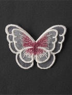 Аппликация для одежды «Бабочка», текстильная, 5×4 см, 10 шт., белая, розовая - Фото 3