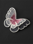 Аппликация для одежды «Бабочка», текстильная, 5×4 см, 10 шт., белая, розовая - Фото 5