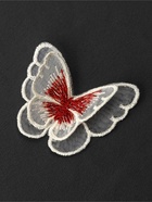 Аппликация для одежды «Бабочка», текстильная, 5×4 см, 10 шт., красная, белая - Фото 5