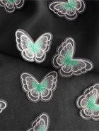 Аппликация для одежды «Бабочка», текстильная, 5×4 см, 10 шт., белая, мятная - Фото 2