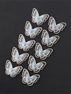 Аппликация для одежды «Бабочка», текстильная, 5×4 см, 10 шт., белая, голубая - Фото 4