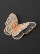 Аппликация для одежды «Бабочка», текстильная, 5×4 см, 10 шт., оранжевая, белая - Фото 5