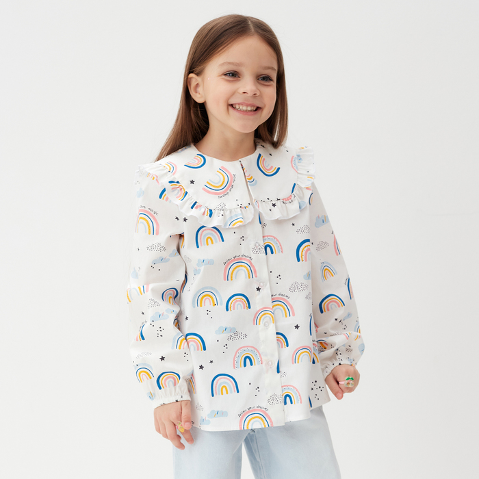 Рубашка детская KAFTAN «Радуга», размер 30 (98-104 см) - Фото 1