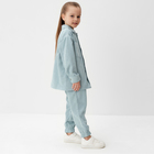 Костюм детский KAFTAN Velvet, размер 30 (98-104 см), голубой - Фото 3