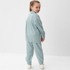 Костюм детский KAFTAN Velvet, размер 34 (122-128 см), голубой - Фото 4