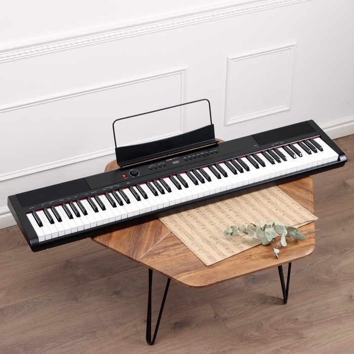 Электронное пианино DENN PRO PW01, 8 тембров, полифония 48 нот, 88 клавиш