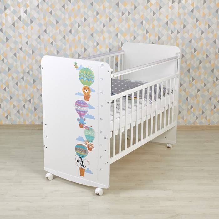 Кровать детская Фея 702 Воздушное приключение, белый - Фото 1