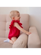 Боди детское MINAKU, рост 62-68 см, красное - Фото 4