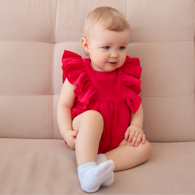 Боди детское MINAKU, рост 62-68 см, красное