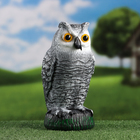 Садовая фигура из пластика «Сова полярная», 22×10×12 см - Фото 1