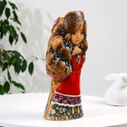 Сувенир  керамика   "Девочка с сердцем" красное платье (Ваза), h=36см V=2л - Фото 2