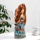Сувенир  керамика   "Девушка в прекрасном платье с бабочками" (Ваза) h= 44,5 см. V=4л - Фото 2