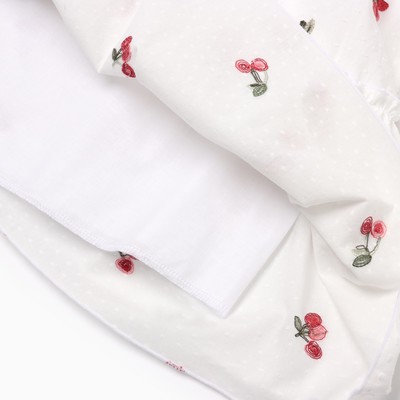 Сарафан для девочки MINAKU: Cotton collection, белый, рост 140-146 см