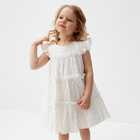 Платье для девочки MINAKU, цвет белый, рост 98 см - фото 109690991