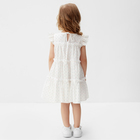 Платье для девочки MINAKU, цвет белый, рост 98 см - Фото 3