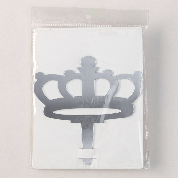 Набор для украшения Топпер «Корона», набор свечей 10 шт., цвет МИКС