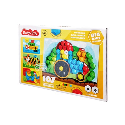 Мозаика для самых маленьких «Трактор», Baby Toys, 3+