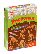 Настольная игра «Раскопки. Большой набор юного палеонтолога», 5 динозавров  (артикул 10363928)  большой выбор товаров оптом и в розницу по низким ценам с доставкой
